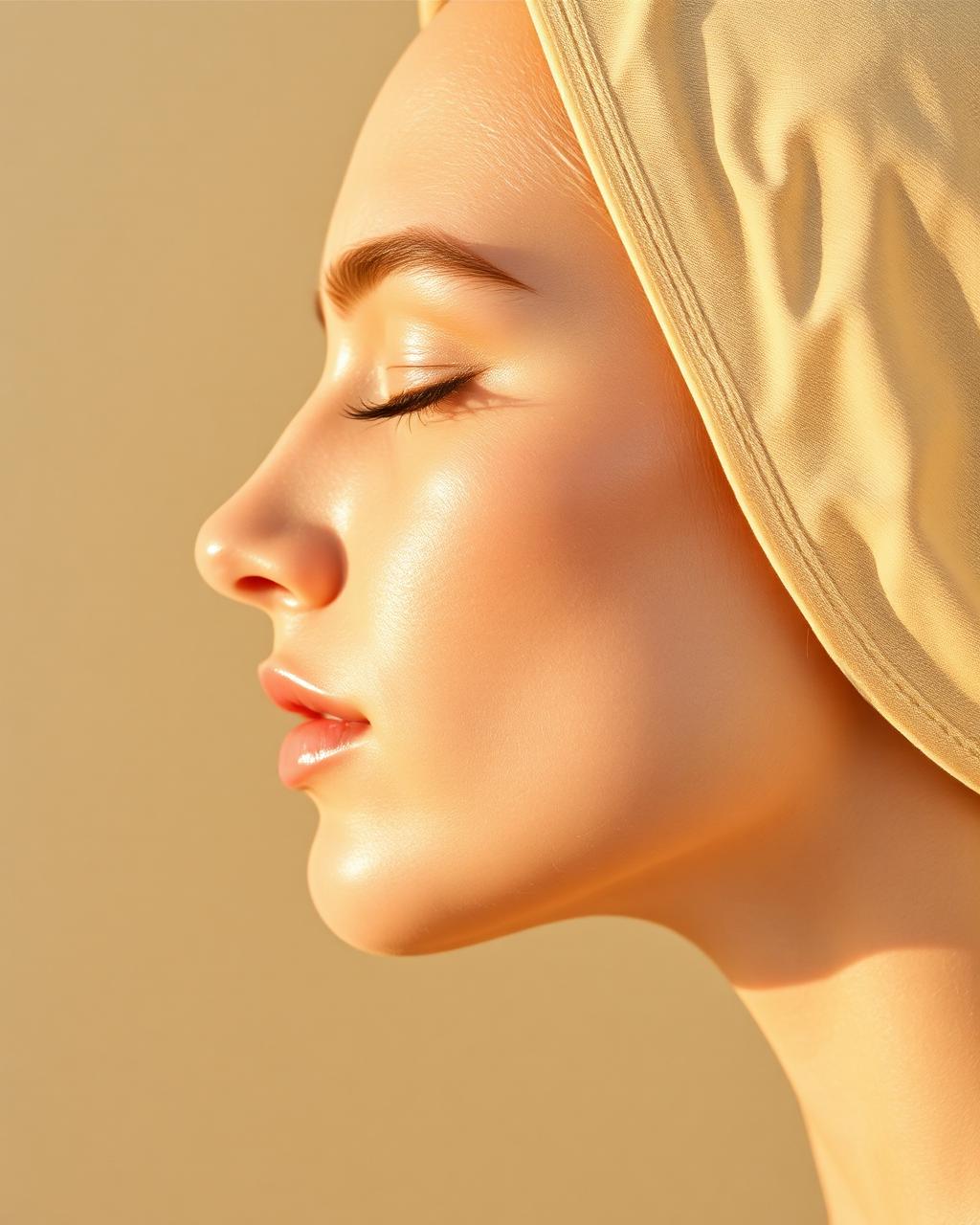 Editorial profile portrait in warm natural light